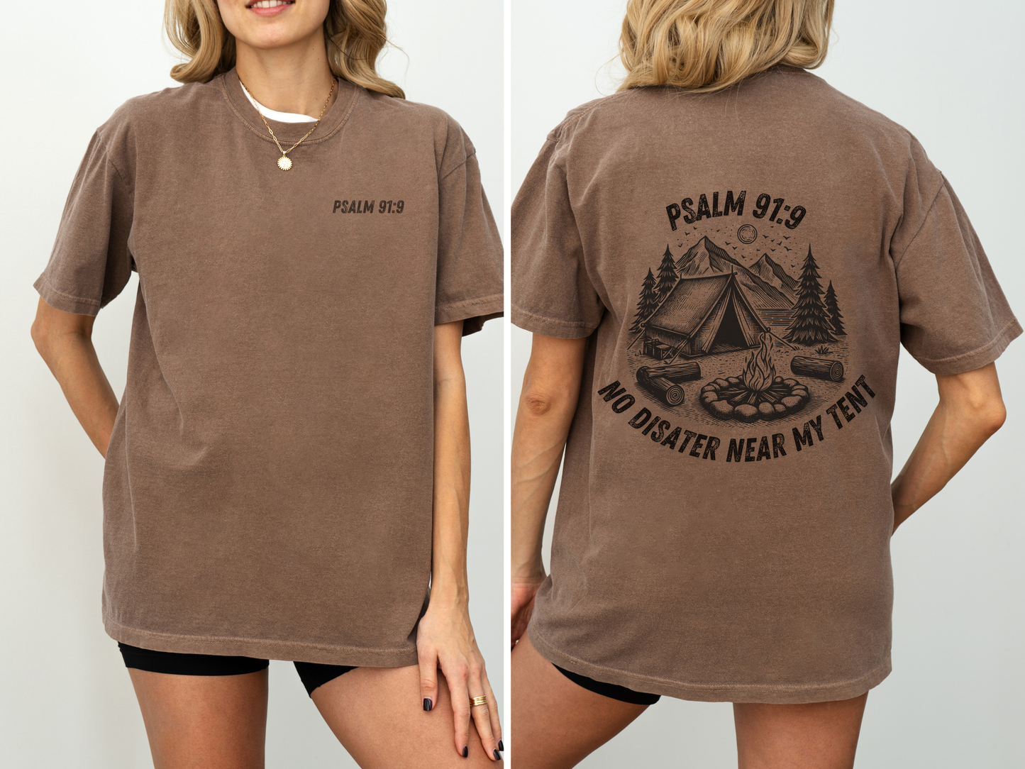Camping Psalm 91:9 Tee