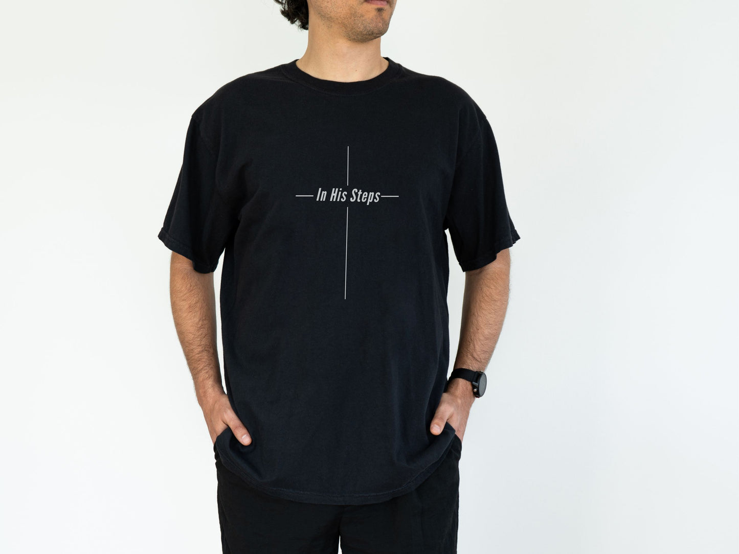In His Steps Cross Tee