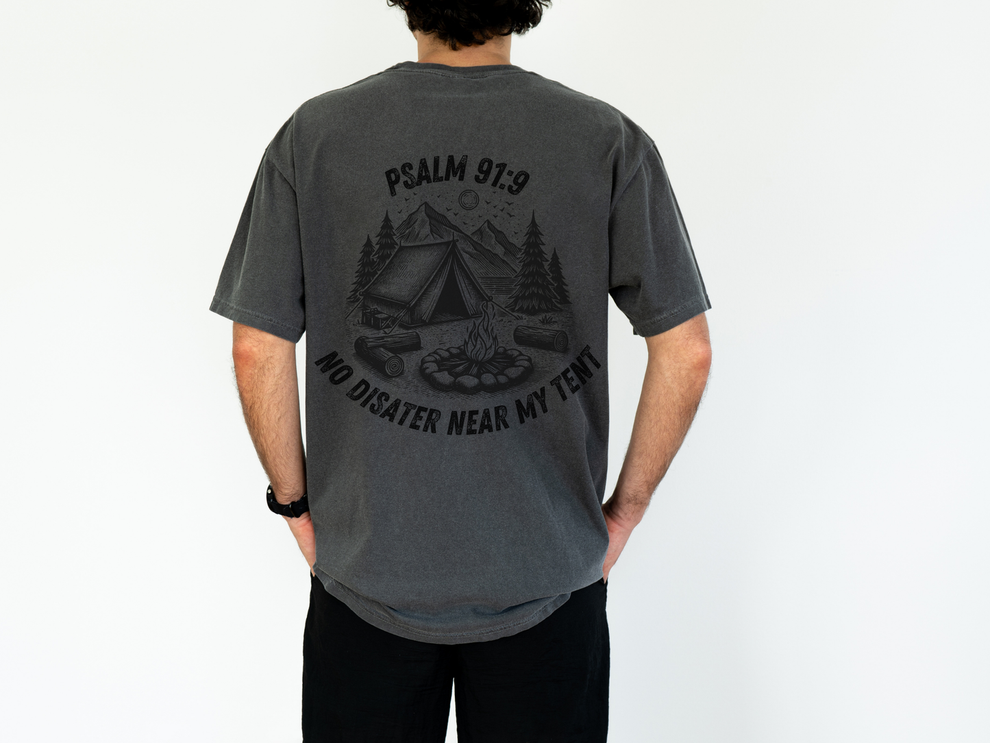 Camping Psalm 91:9 Tee