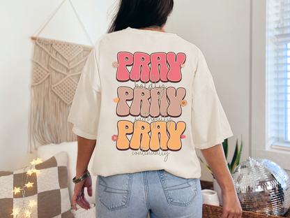 Pray T-Shirt, Christian Shirt, Religious Tee, Faithful Gift, Unisex Prayer Apparel