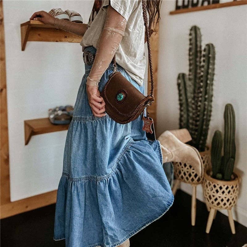 A-Line Denim Skirt