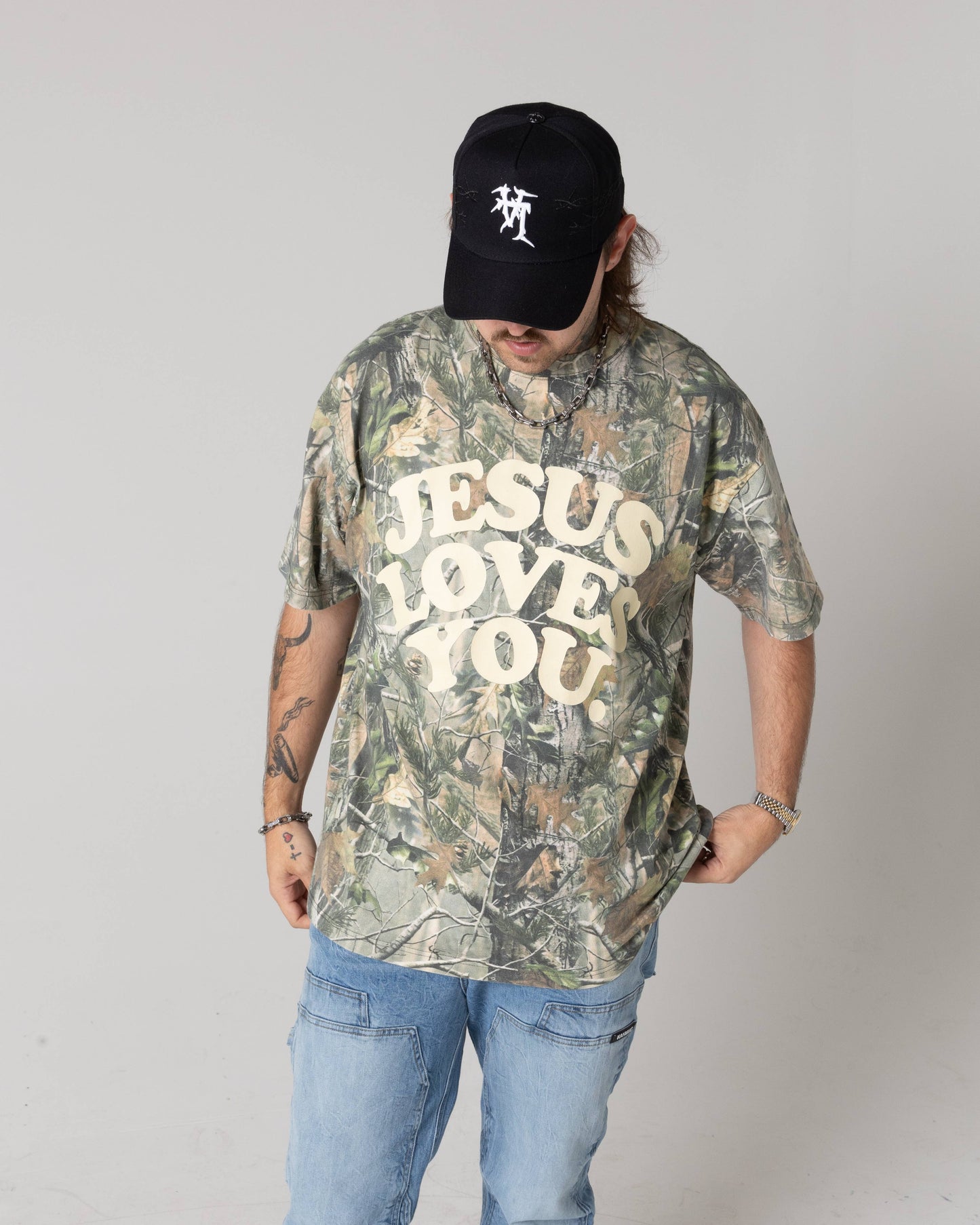 JESUS LOVES YOU Camo Tee